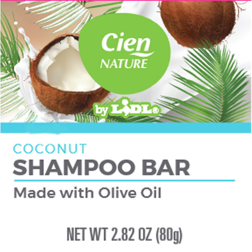 Cien Nature coconut shampoo bar made with olive oil | Lidl US