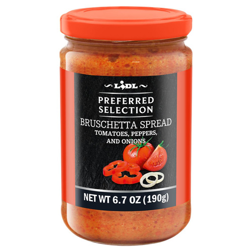 Lidl Preferred Selection bruschetta spread, tomatoes, peppers and