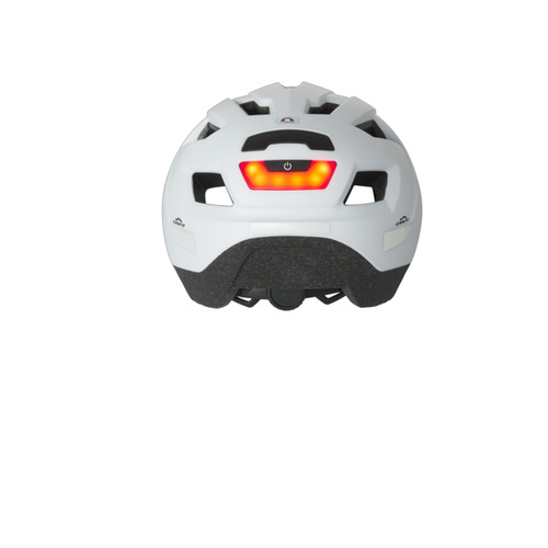 bike helmet lidl CRIVIT bike helmet with rear light, white S/M
