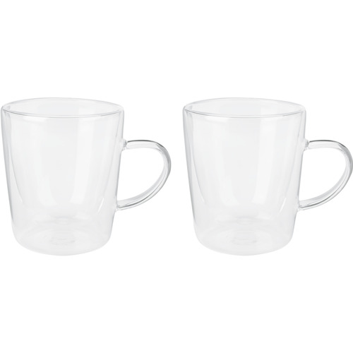 SILVERCREST double-walled thermal drinking glasses, cappuccino